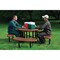 Vestil Round Picnic Table, Brown, Metal, 46 in PT-MX-RT-46-BN - alternate 3